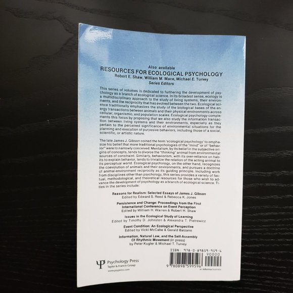 The Ecological Approach to Visual Perception by James J. Gibson - Picture 2 of 2